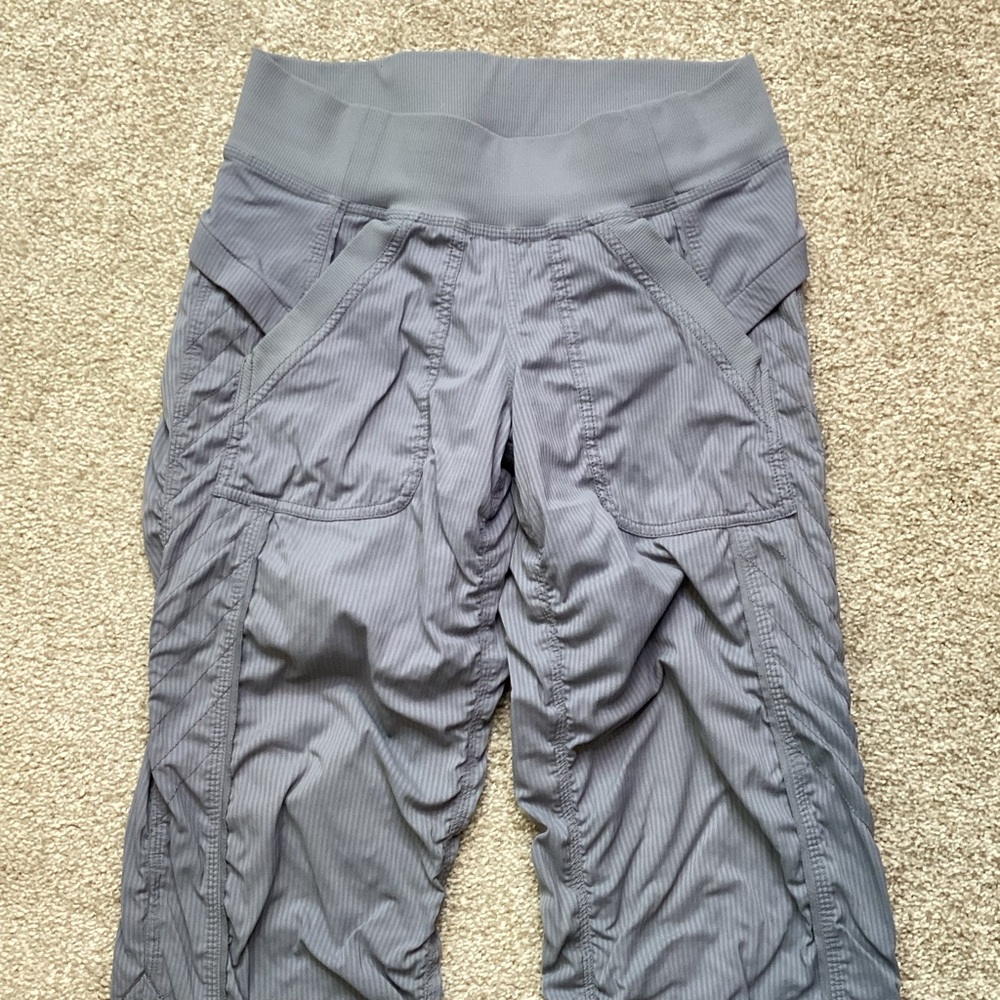 Lululemon Quick Step Studio Pant Blurred Grey Swift Long Tall Ruched Convertible - Picture 7 of 10